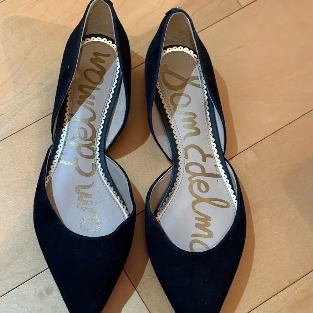 Sam Edelman Black Pointed Toe Heels - Picture 4 of 5